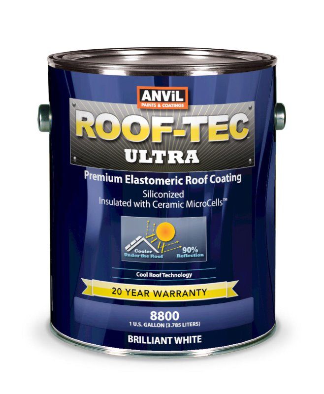 8800 Roof-Tec Ultra Siliconized & Microcell Elastomeric Roof Coating